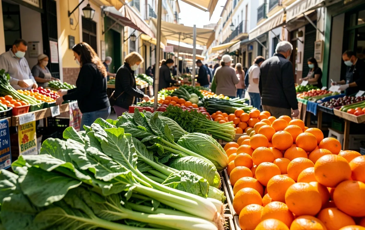 Mercado local en Málaga